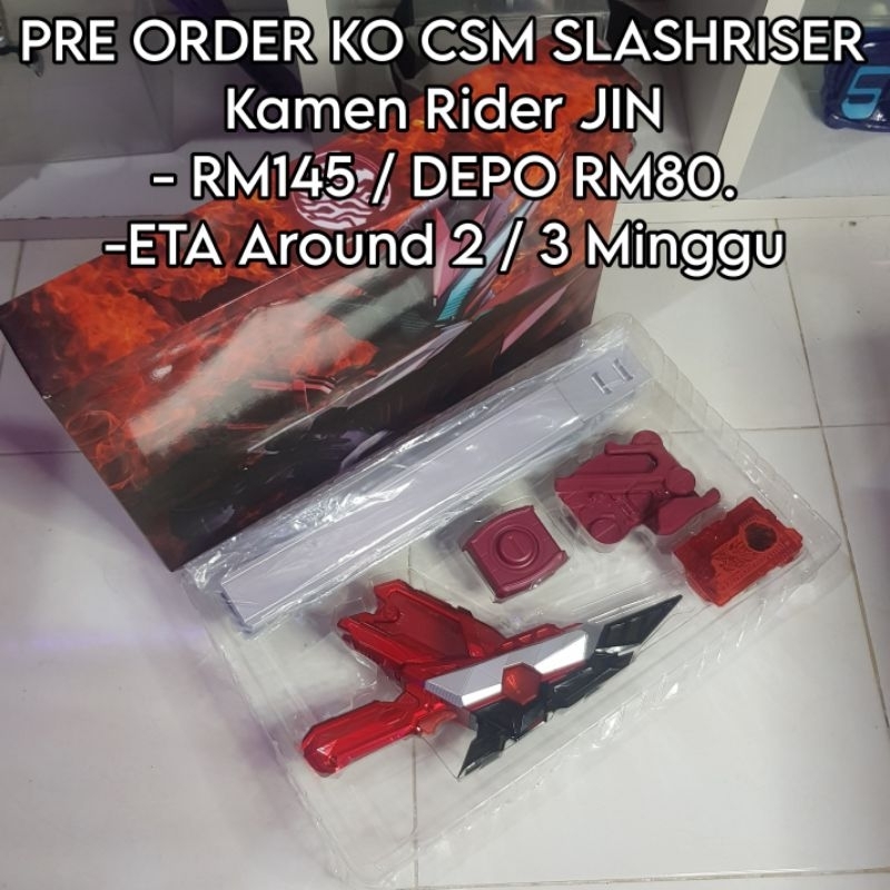 PRE ORDER KO CSM SLASHRISER Kamen Rider JIN Bandai | Shopee Malaysia