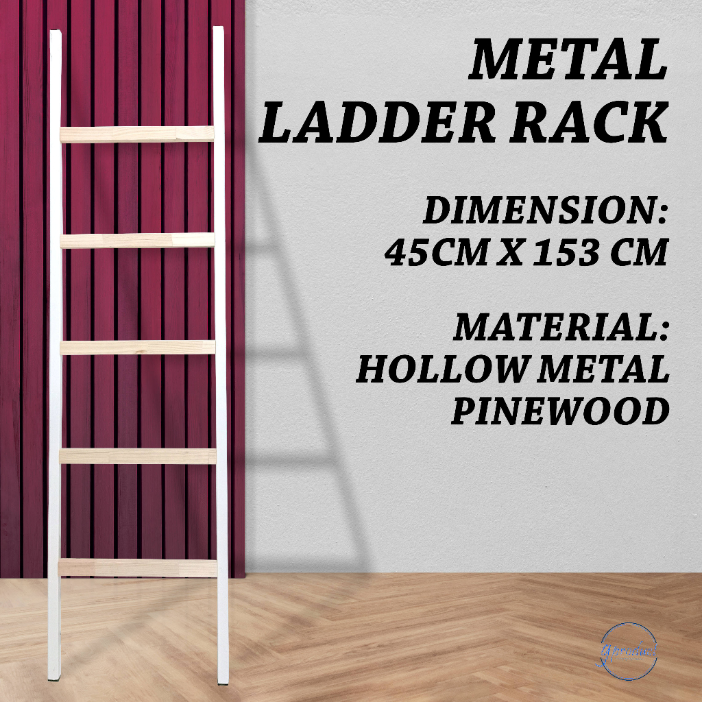 METAL LADDER TOWEL & METAL RACK | RAK TUALA TANGGA HIASAN | HOME DECO ...