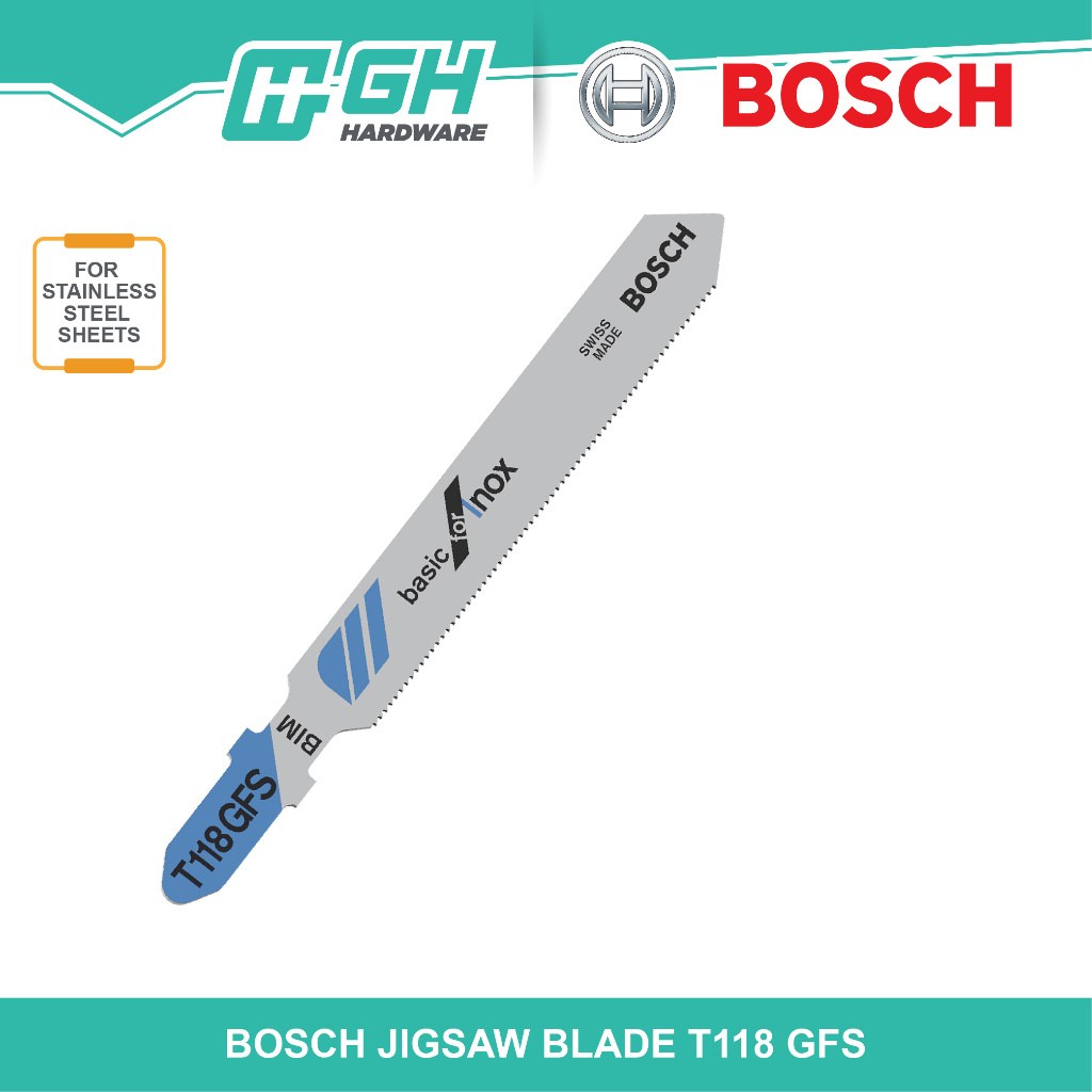 Jual BOSCH Mata Jigsaw T118A Besi Metal Jig Saw Blade Gergaji T 118A