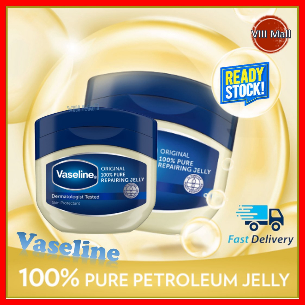 VASELINE Original 100 Pure Petroleum Jelly Dermatologist Tested Skin