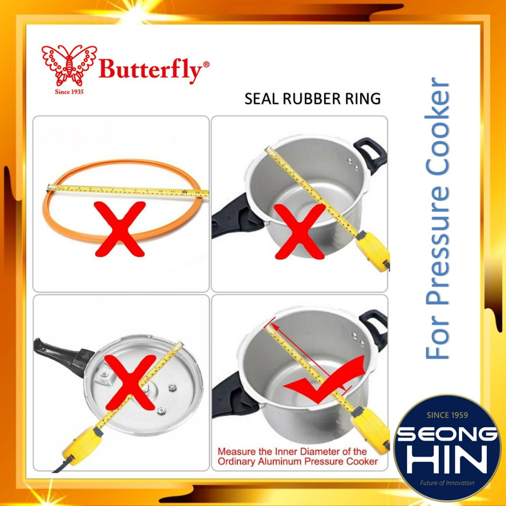 Butterfly pressure cooker sealing ring discount
