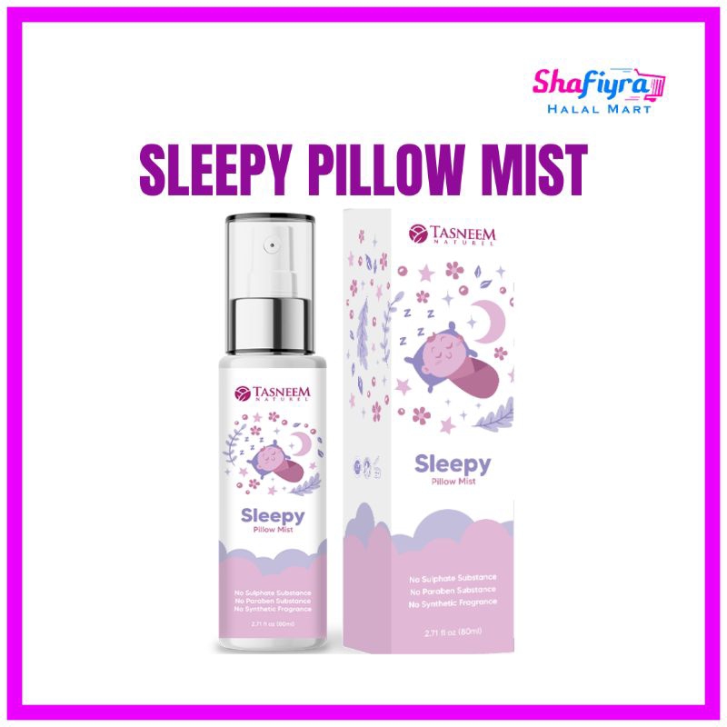 Sleepy Pillow Mist Tasneem Naturel HQ . SET GOOD NIGHT Spray Mudah