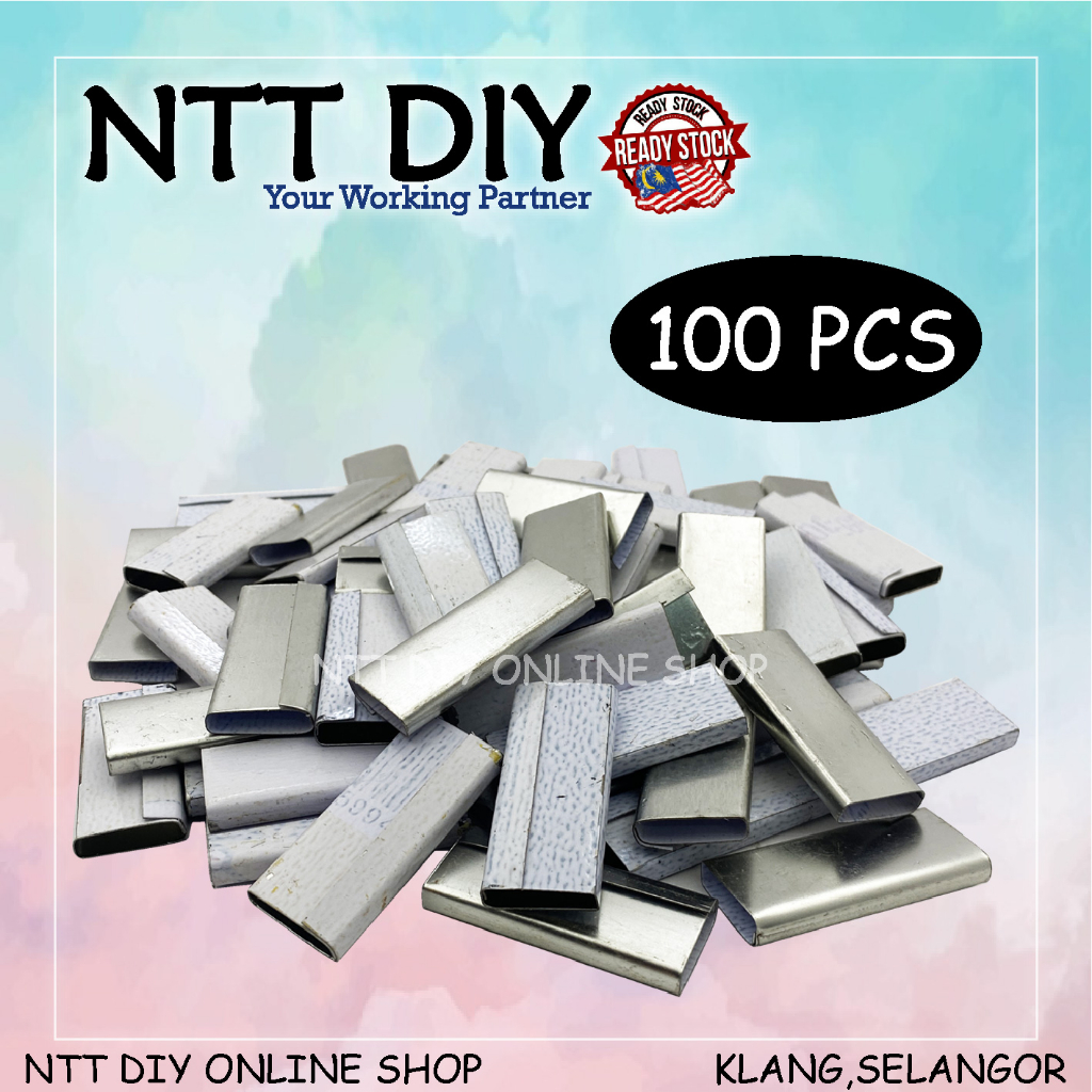 NTT DIY PVC Strap Packing Clip/Strapping Band Machine Clip [ Ready