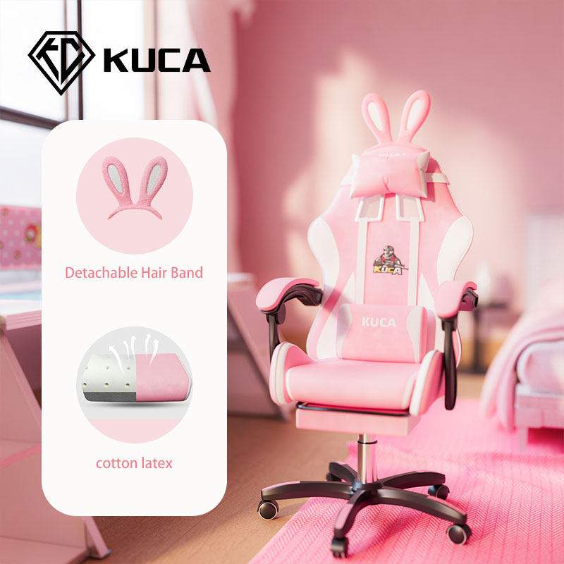 Pink chair with online bunny ears