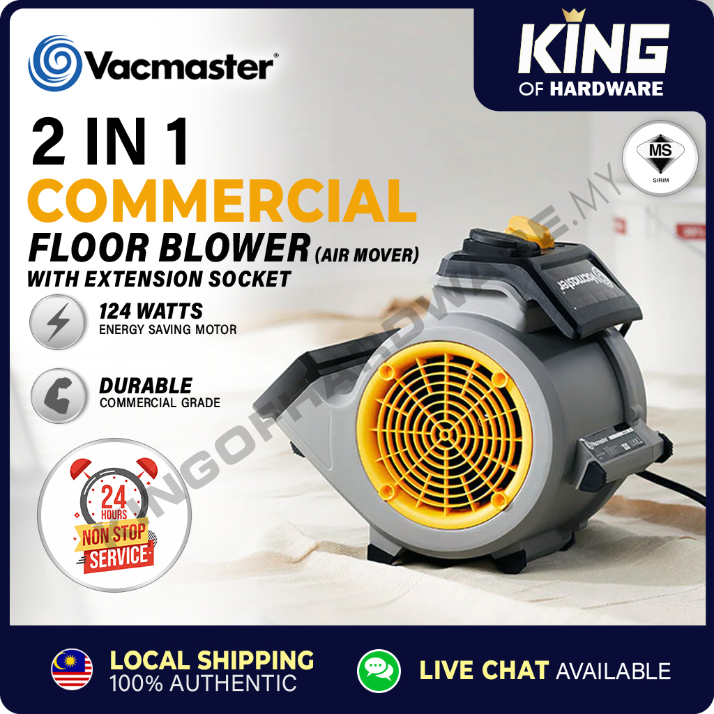 (SIRIM) Vacmaster AM1202 (124W) Mini Floor Blower Commercial Carpet