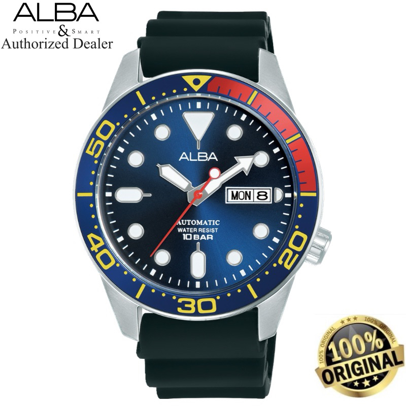 (Official Warranty) Alba Pepsi Dial Automatic Silicone Band Malaysia ...