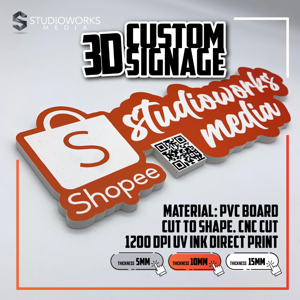 Custom Logo Signage 3D PVC Wall Decoration Company Branding Shop Name ...