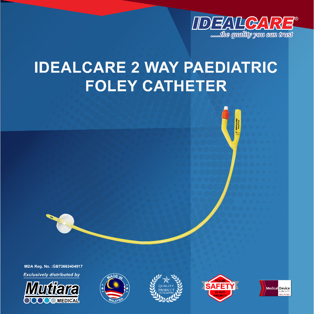 [IDEALCARE] 2 Way Paediatric Foley Catheter | Shopee Malaysia