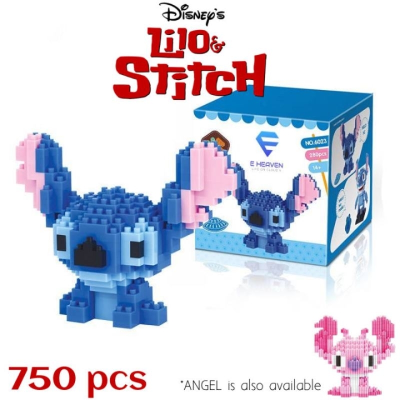 Mini Lego Stitch and Angel | Shopee Malaysia