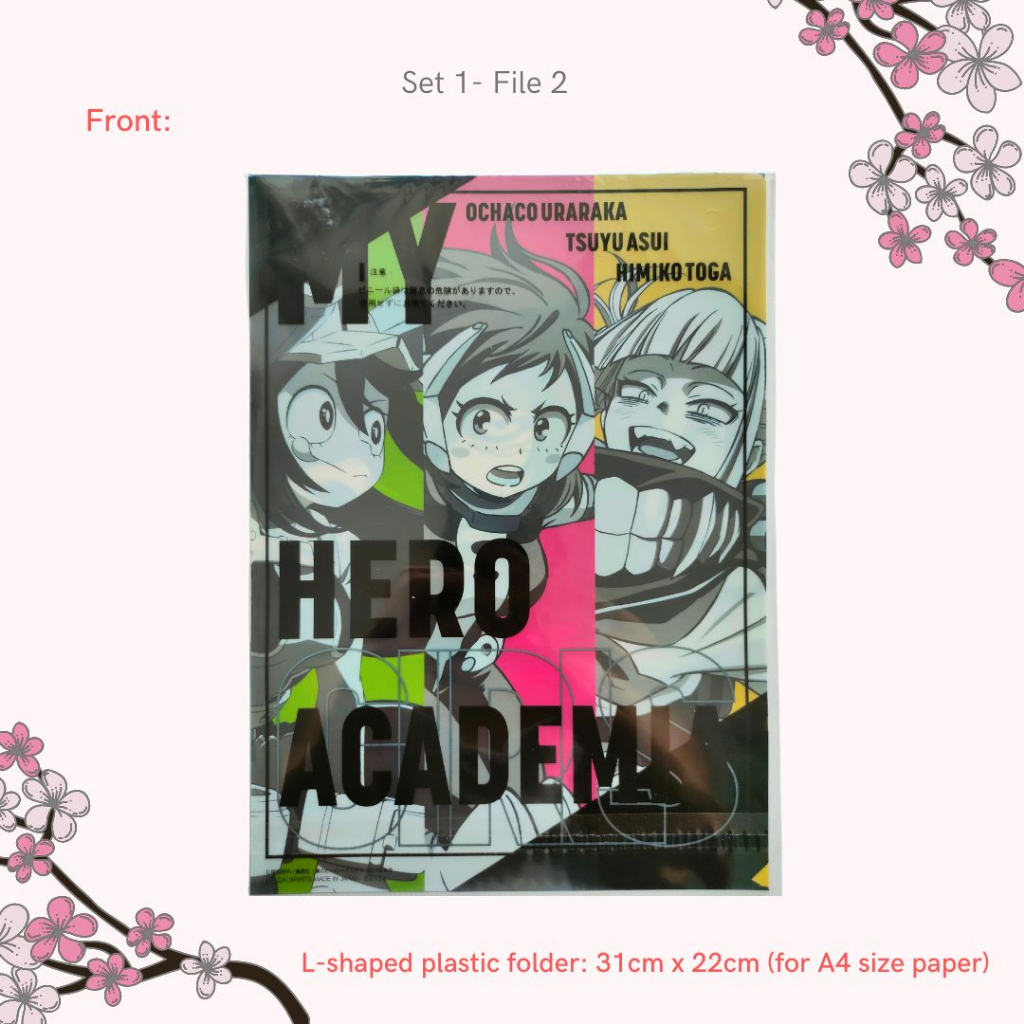 Part 2 | My Hero Academia Anime A4 Plastic File Set | Shopee Malaysia