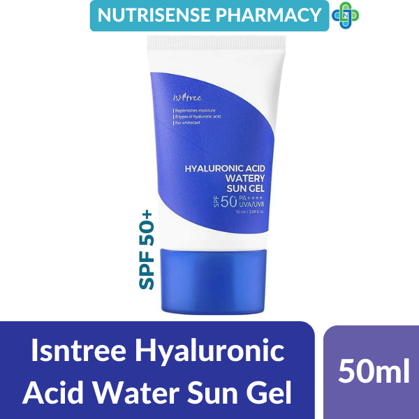 Isntree Hyaluronic Acid Watery Sun Gel SPF 50+ UVA UVB 50ml Shopee