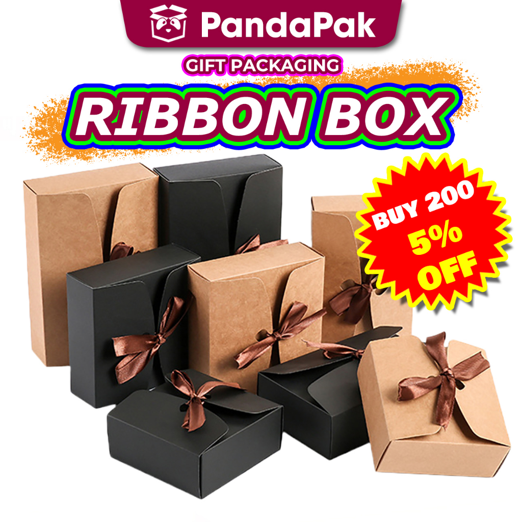 PANDAPAK Ribbon Gift Box Packaging Box Gift Box Paper Box Small Box