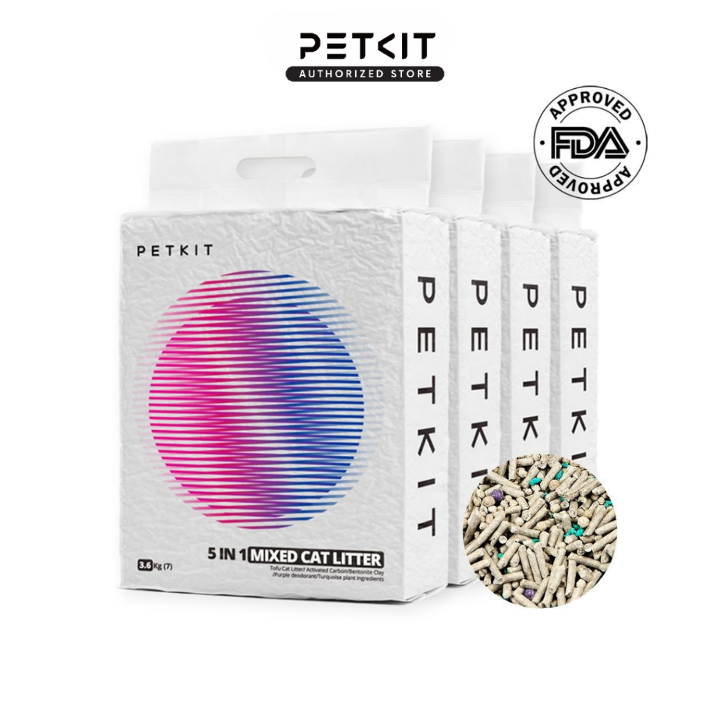 PETKIT 5 In 1 Mixed Tofu Cat Litter (4 Packs) Shopee Malaysia