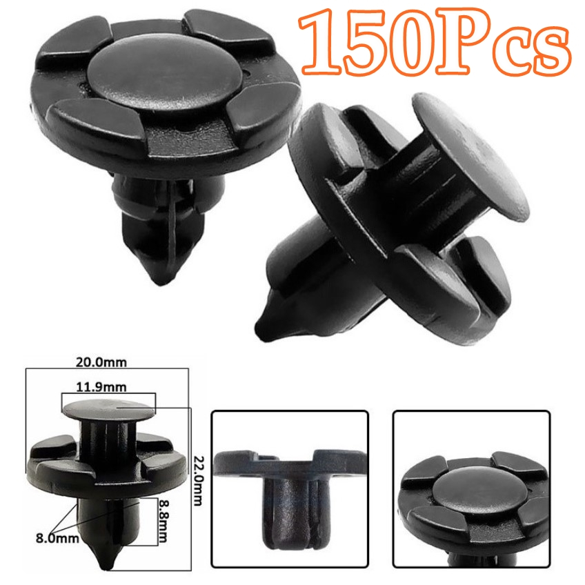 150Pcs Car Fastener Clip Bumper Myvi Viva Alza Axia Bezza Avanza Fender