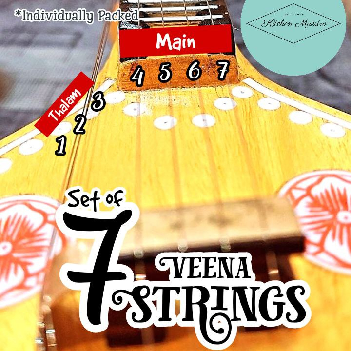 🦚Veena Strings #meetu #set #pure #veena #Instrument #String #Sitar # ...