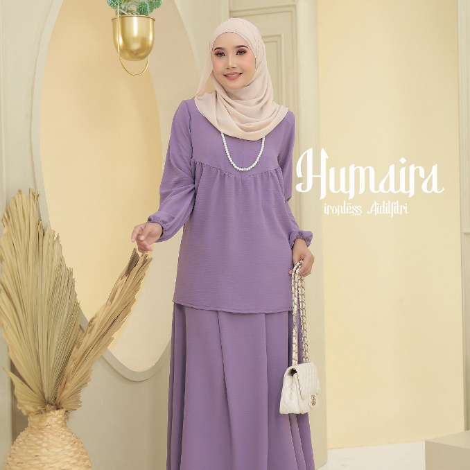 New Raya Collection 🌙 Kurung Ironless Humaira Design Terkini 🔥 Shopee