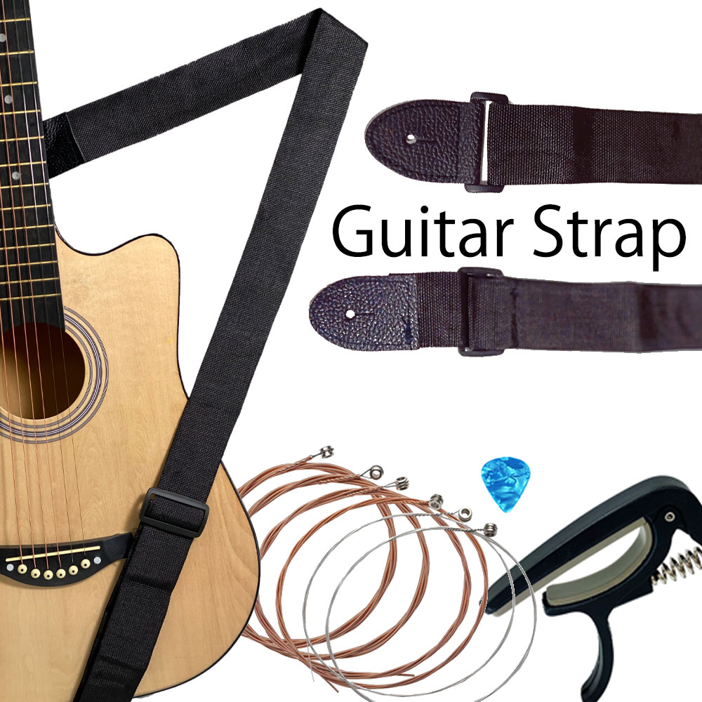 Guitar Strap Shoulder Strap Adjustable for Acoustic Guitar, Electric