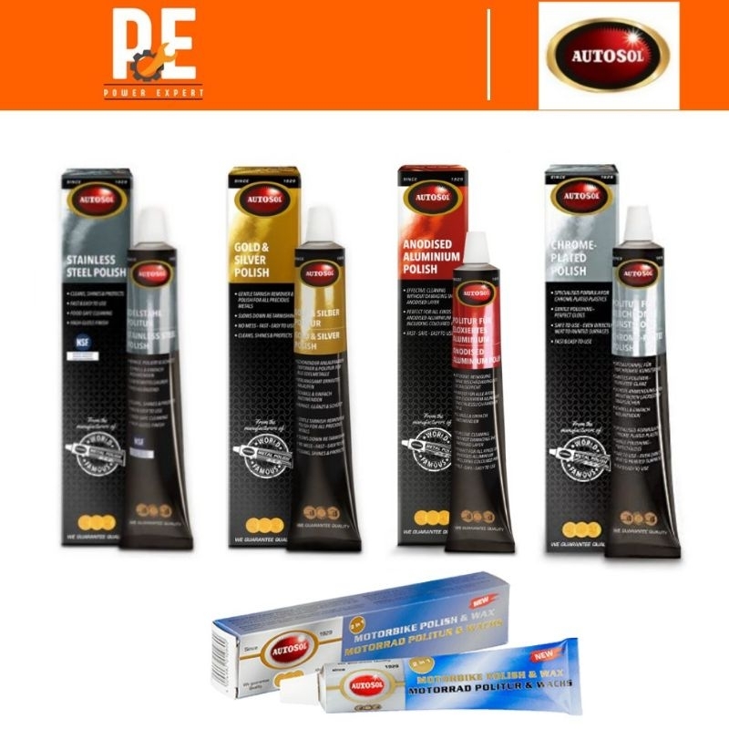 AUTOSOL POLISH SERIES ALUMINUM POLISH STAINLESS STEEL POLISH GOLD