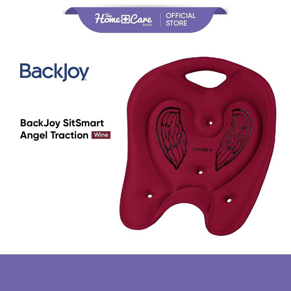 BACKJOY SitSmart Angel Traction (Wine) | Shopee Malaysia