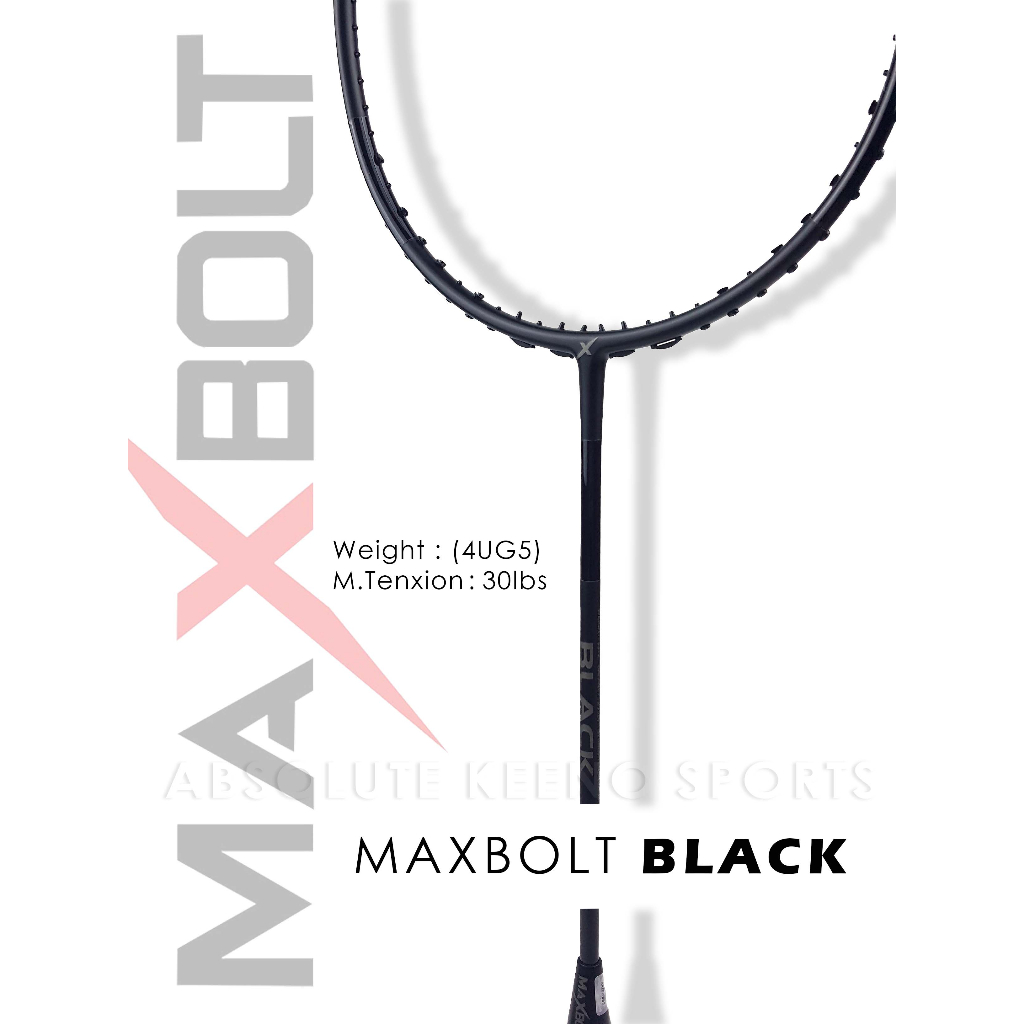 Maxbolt BLACK Badminton Racket | Shopee Malaysia