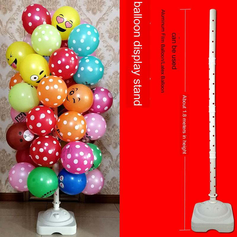 (1 Set) Insert Balloon Bracket Display Stand Cartoon Aluminum Film ...