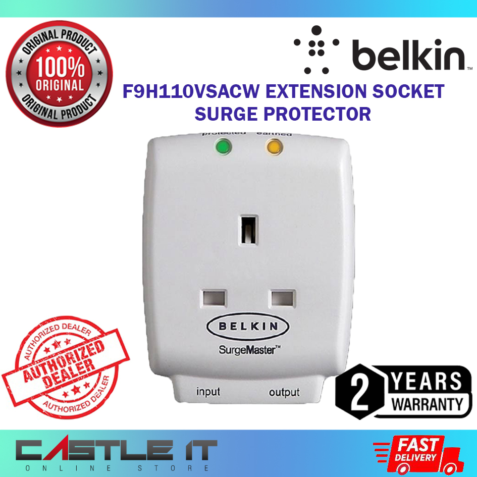 Belkin F9H110VSACW Extension Socket Surge Protector Master Cube Single ...