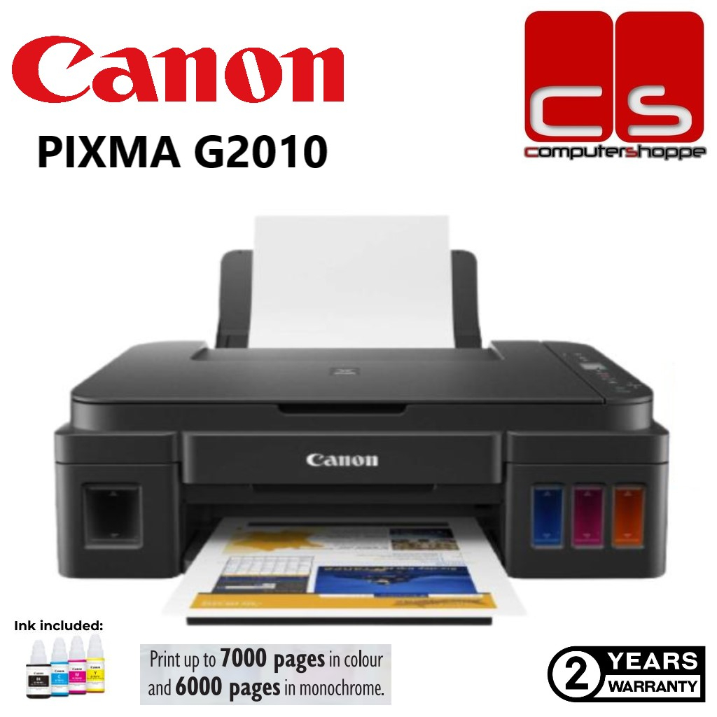 Canon PIXMA G2010 Refillable Ink Tank All-In-One Inkjet Printer ...