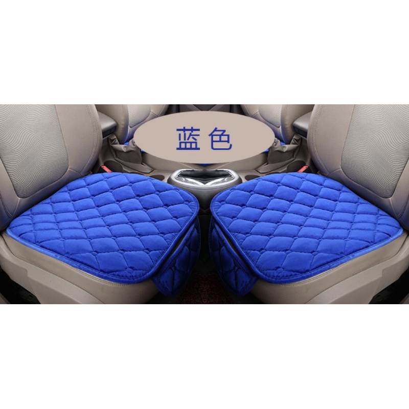 Luxury 7pcsset Car Seat Cover Front And Rear Back Cushion Velvet Silk Interior Kusyen Carseat 