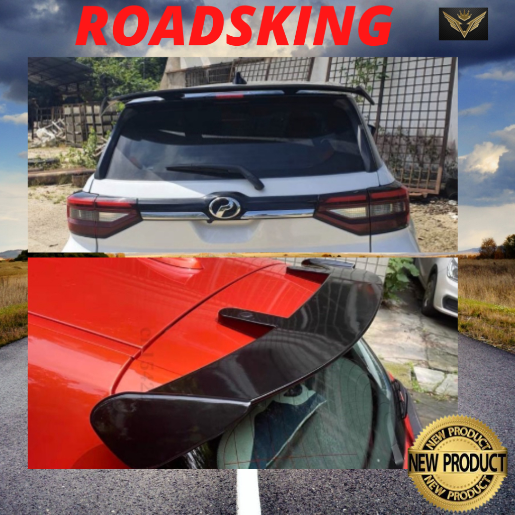 SPORT REAR ROOF SPOILER WING HATCHBACK PERODUA ATIVA ARUZ AXIA MYVI ...