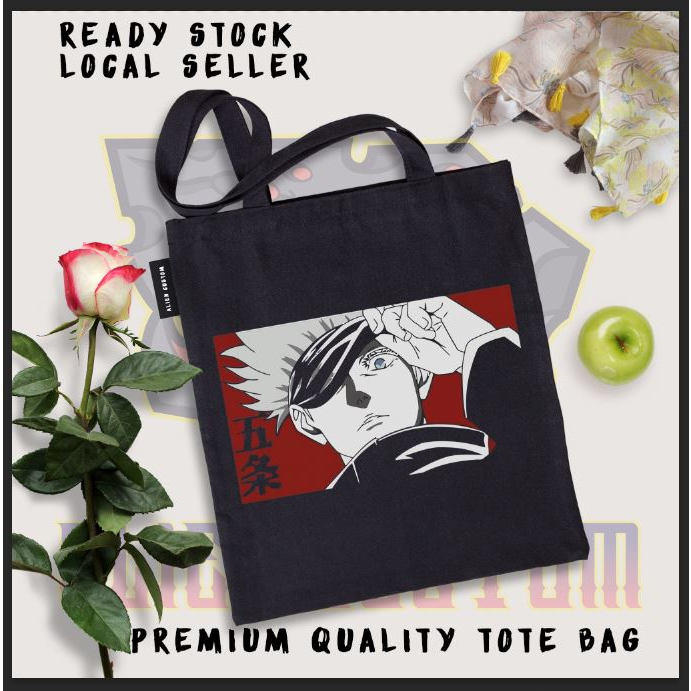 (Ready Stock) Jujutsu Kaizen Anime Trending Design Canvas Black Premium ...