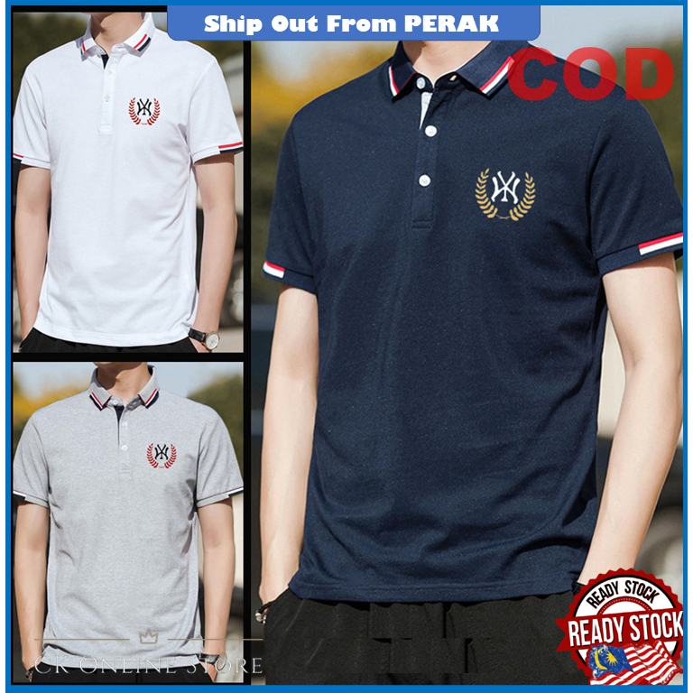 Baju t shirt hot sale lelaki berkolar online