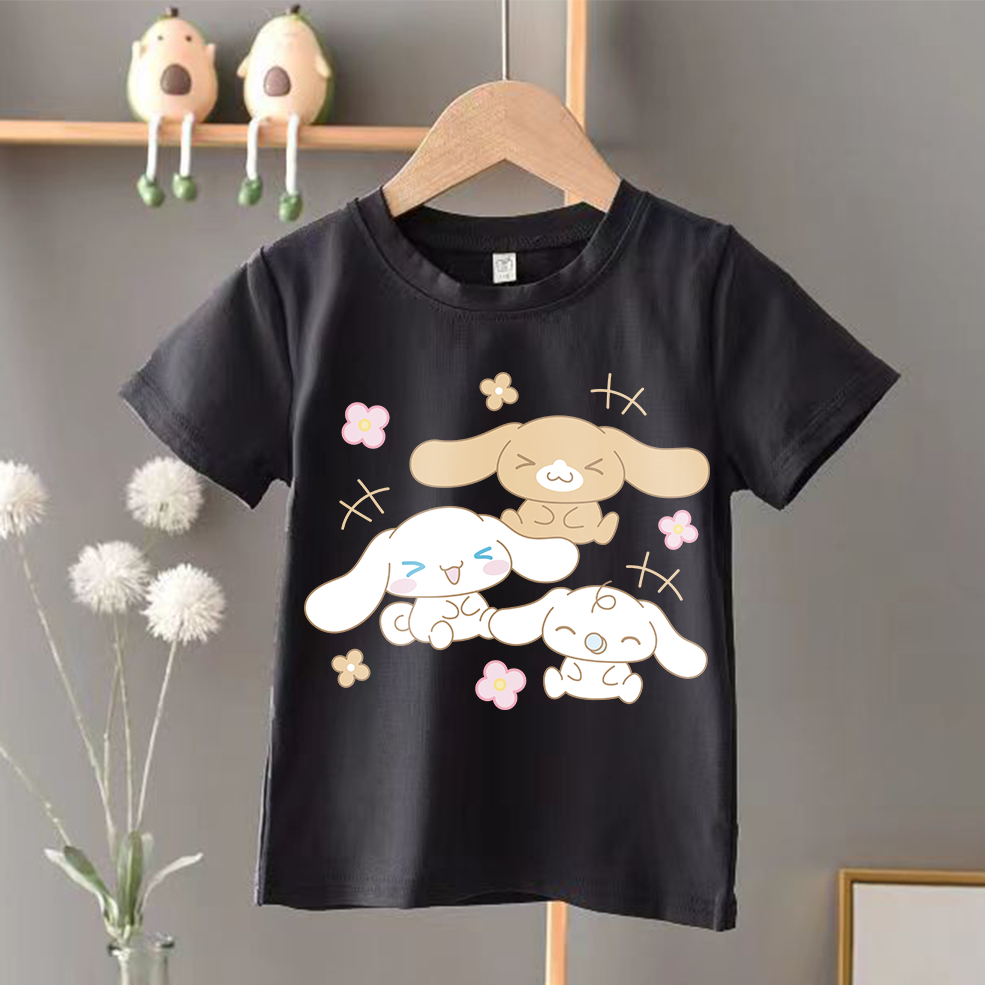 CINNAMOROLL white puppy dog t shirt girl boy kids cotton ...