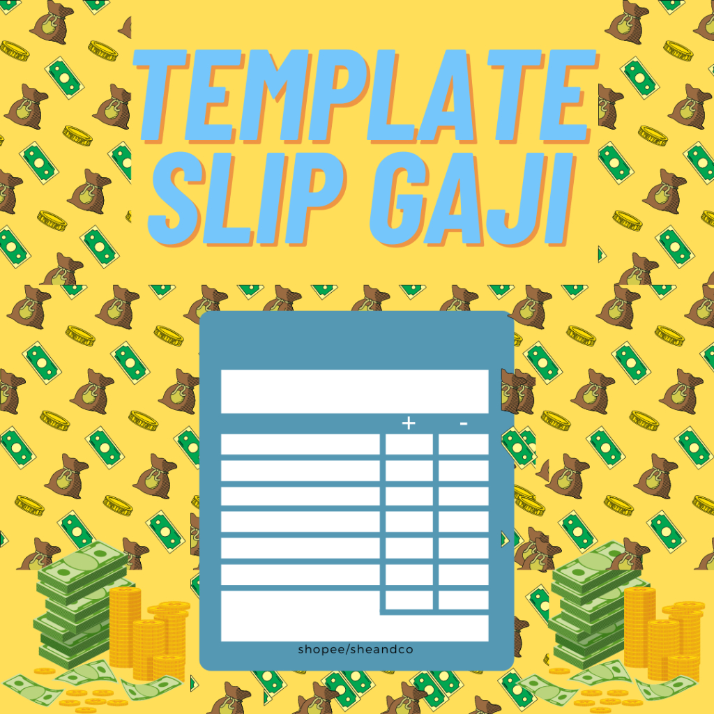 Template Payroll / Slip Gaji BM/BI Format Excel Auto Calculate Shopee