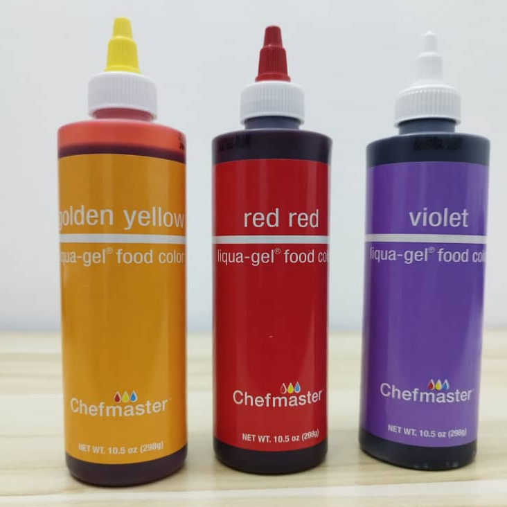 Chefmaster LiquaGel 10.5 Oz Food Coloring [Per Bottle] / Pewarna