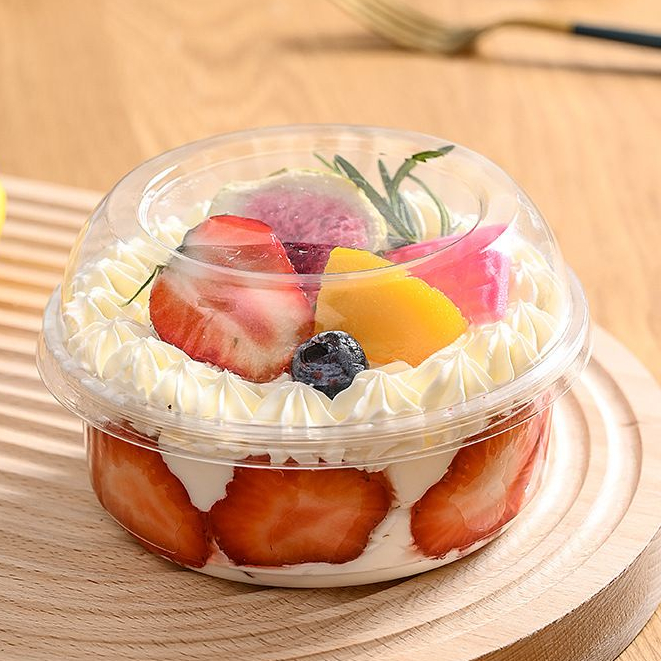 RORA - (10 Pcs) 350 ML Clear Round Dessert Cup Cake l Fruit Pudding ...