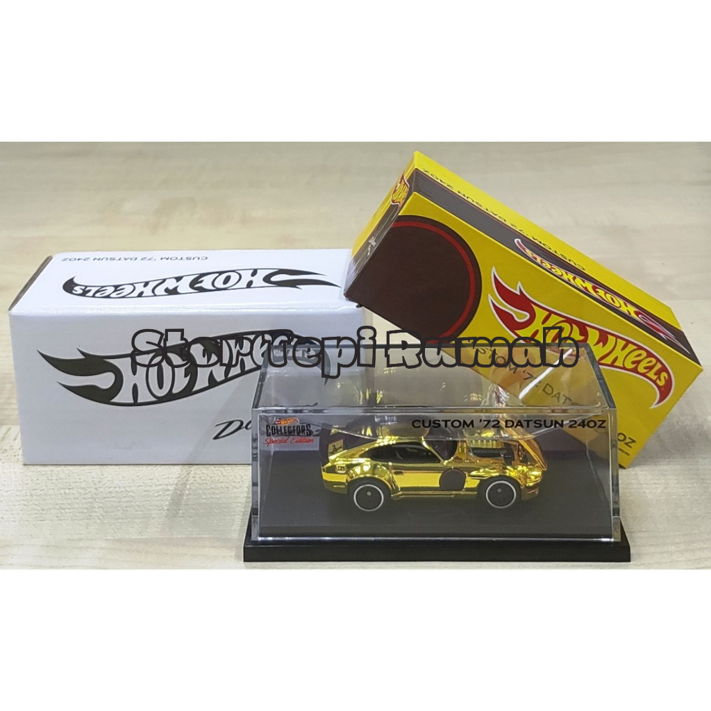 Hot Wheels 2021 Red Line store Club RLC CUSTOM 1972 Datsun 240Z Gold #3596/25000