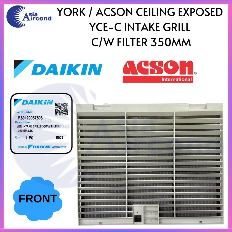 YORK / ACSON CEILING EXPOSED INTAKE GRILL C/W FILTER 350MM【YCE-C ...