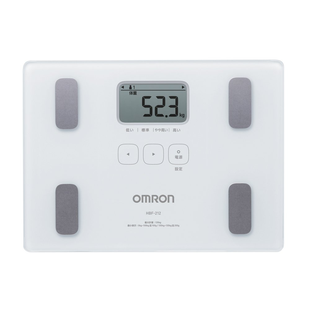 Omron BF508 Body Fat Composition Sensor Monitor BMI Home Bathroom Weighing  Scale for sale online