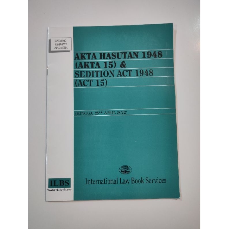 Sedition Act 1948 | Akta Hasutan 1948 | Shopee Malaysia