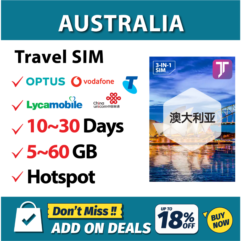 prepaid travel sim australia