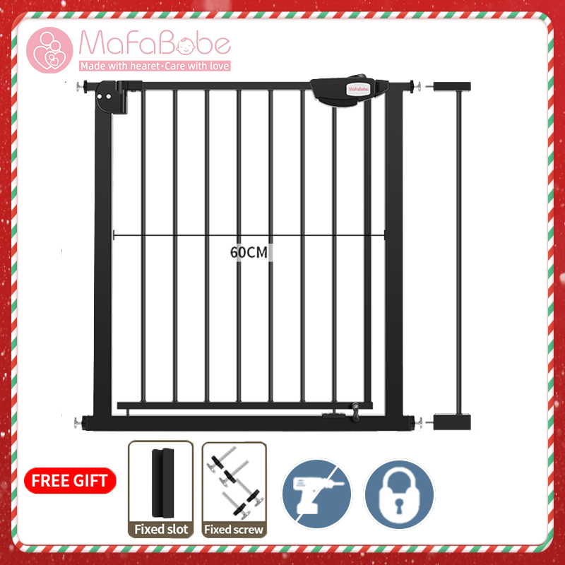 [3 Safety Lock] Mafababe Auto Close Pagar Baby Safety Gate Baby Safe