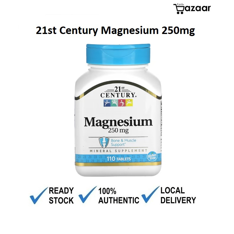 21st Century, Magnesium 250 mg, 110 Tablets Shopee Malaysia