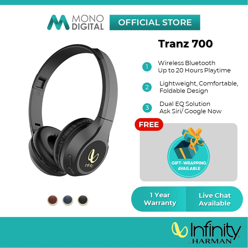 Infinity by Harman Tranz 700 Wireless Bluetooth Headphone 20