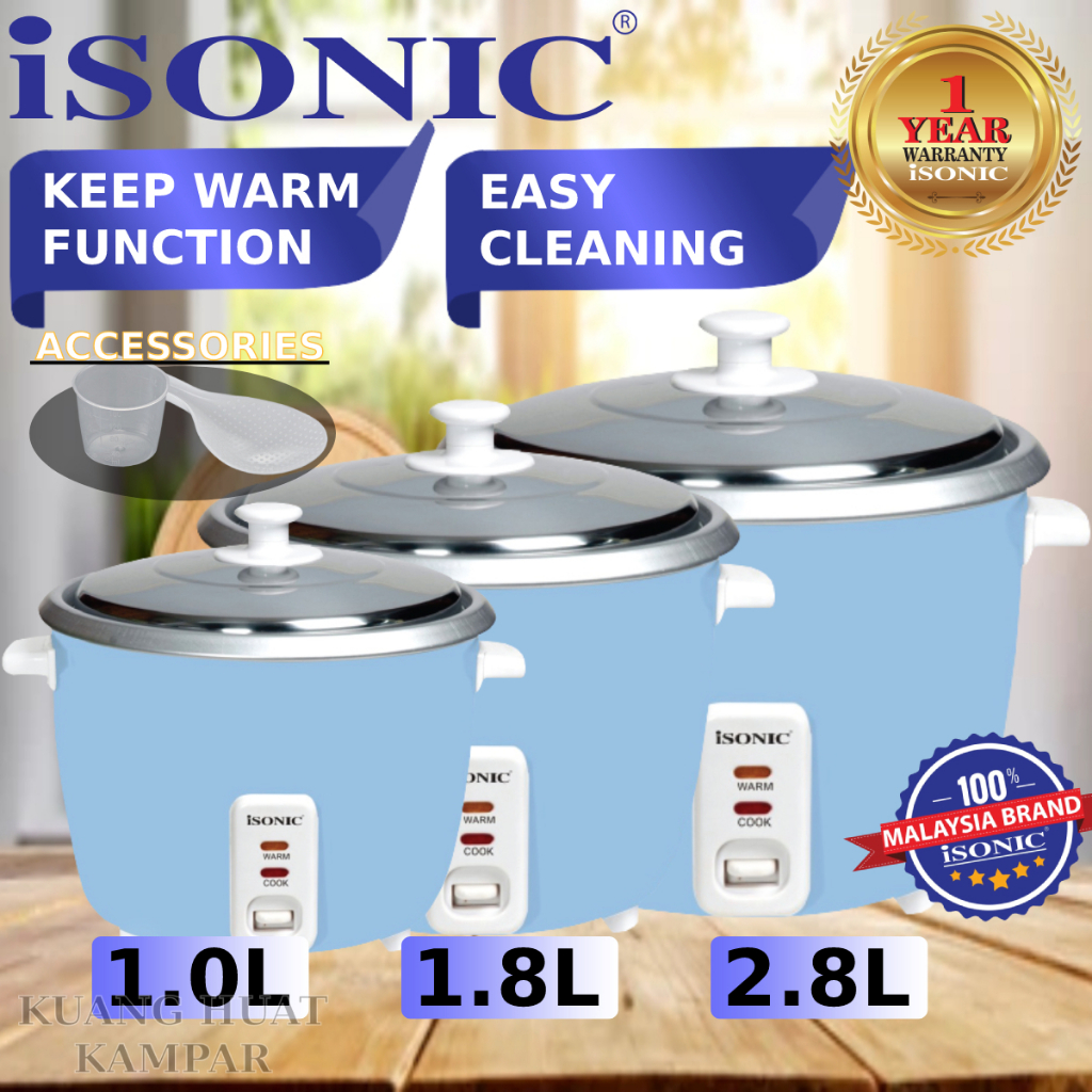 ELBA 1L / 1.8L RICE COOKER ERC-S1022T(WH) / ERC-S1822T(WH) // ISONIC 1 ...