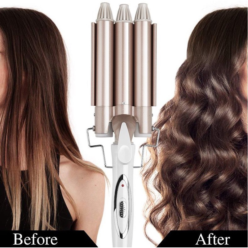 Triple pipe hair curler sale