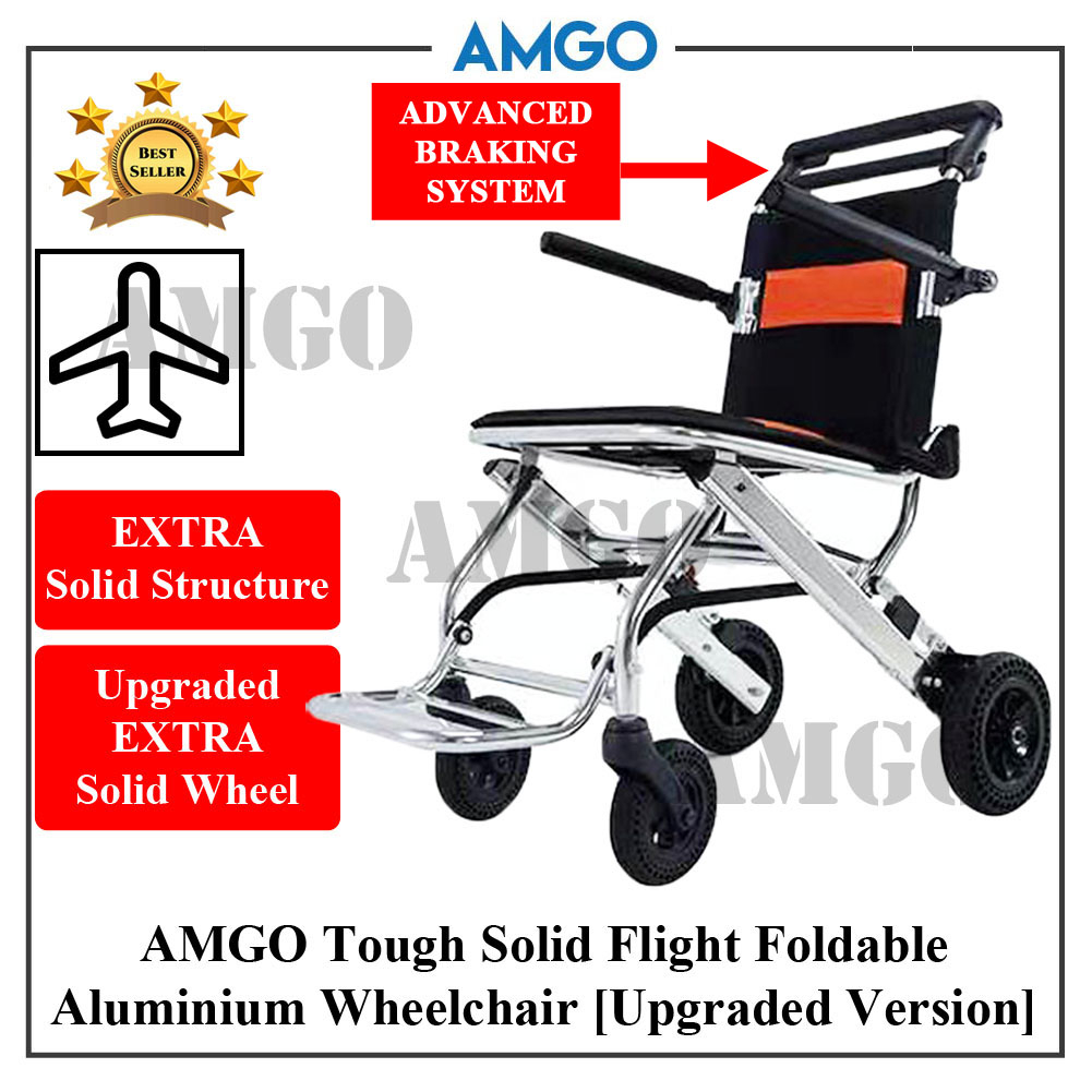 AMGO [EXTRA SOLID PREMIUM UPGRADED] Aluminium Lightweight Foldable