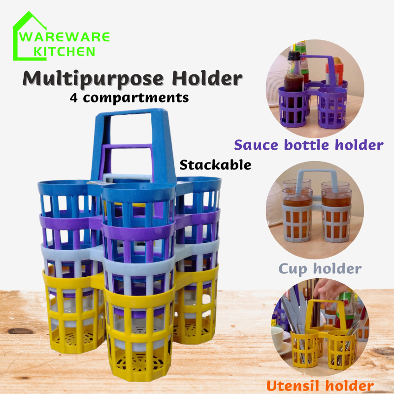Stackable Multipurpose Holder Utensil Holder Sauce Bottle Holder Cup