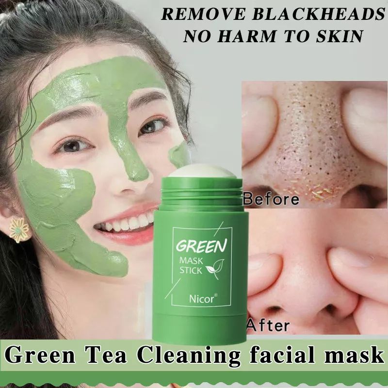 💯 ORIGINAL Green Tea Mask stick blackheads acne remove delicate pore ...