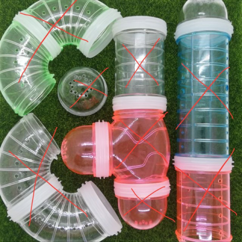 Hamster Rohr Stopper Mit Lochdesign - DIY Tunnel Verbinder Für Nagetierkäfige