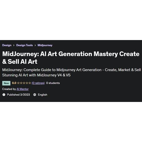 MidJourney - AI Art Generation Mastery Create & Sell AI Art (Full Video ...